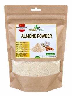 Golden Stevia Mandlijahu 4% süsivesikuid Almond powder low carb keto suhkruvaba