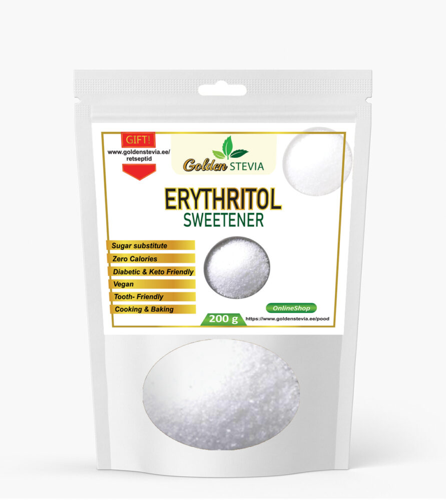erythritol erütritool suhkruasendaja golden stevia low carb, keto suhkruvaba e-pood