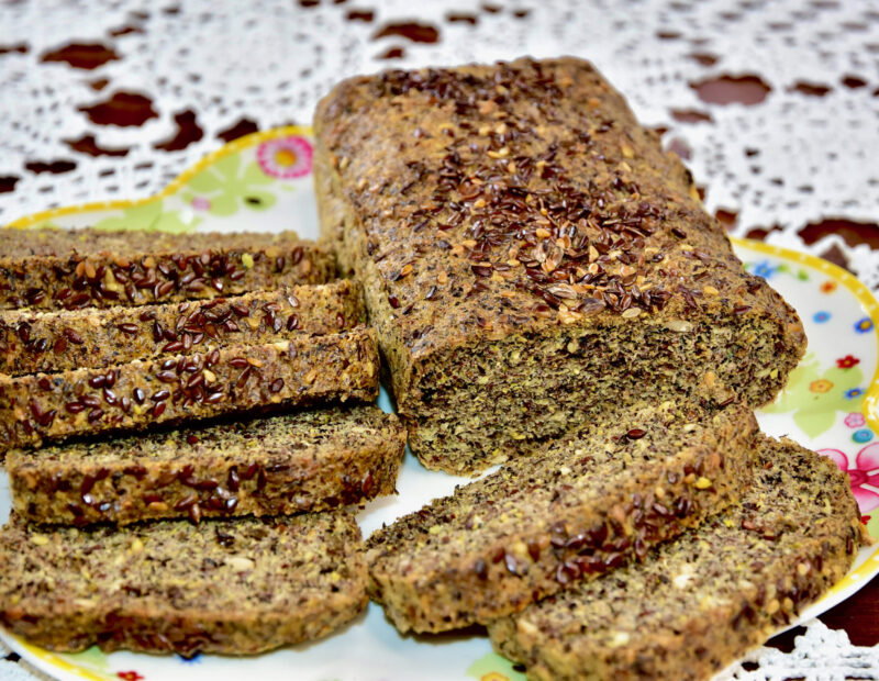 Linaseemne leiva retsept Golden Stevia Keto, Low Carb, Gluteenivaba