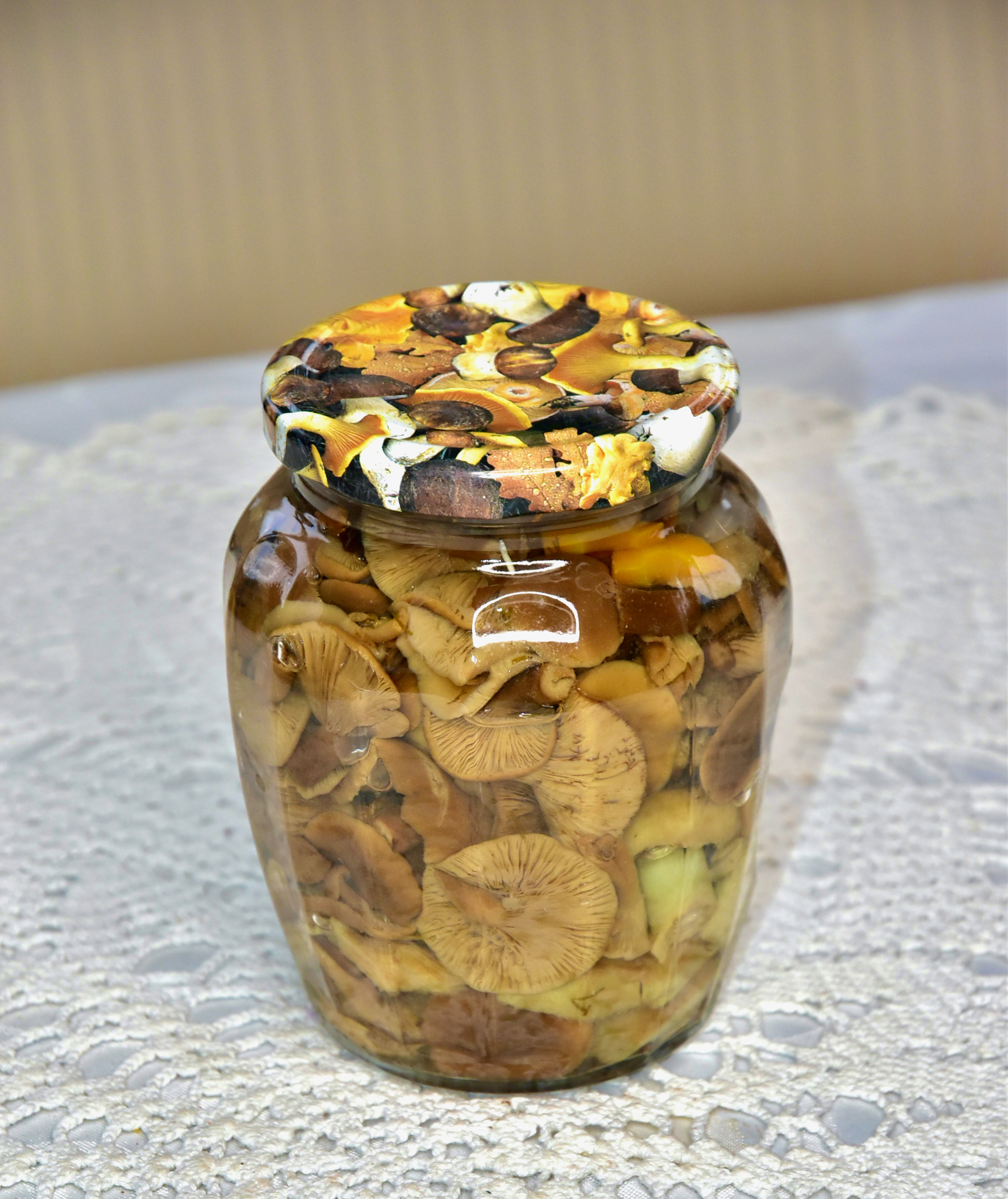marineeritud seened Golden Steviaga pickled mushrooms