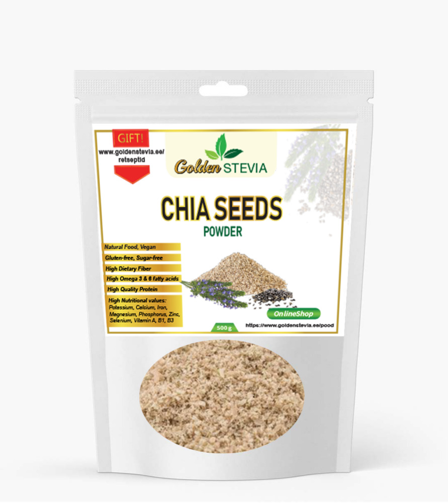 Chia seemne jahu pulber Golden Stevia