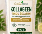 Golden Stevia kollageeni toidu želatiin 500g, 1kg valgurikas looduslik premium želatiin toiduvalmistamiseks magustoitudele ja igapäevaseks kollageeni rituaaliks