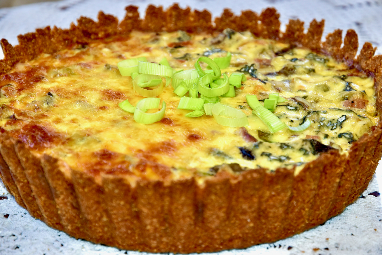 Gluteenivaba low carb keto seene kana porru quiche Golden stevia annika urm Gluteenivaba Madalate Süsivesikutega Keto Seene Suitsukana Porru Quiche