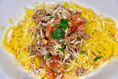 Ing.k Spaghetti Squash Spagetikõrvitsa pasta Bolognese- Gluteenivaba, Low Carb, Keto ja diabeedi sõbralik!