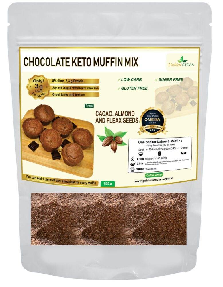 Shokolaadi muffin low carb keto gluten free Shokolaadi muffini valmissegu