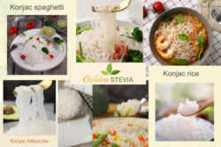 Shirataki Konjac fettuccine rice spaghetti diabetic no carbs, low carb keto Golden Stevia Keto Bakery