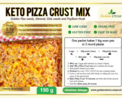 Golden Stevia Keto Pizzapõhja segu- KETO PIZZA CRUST MIX- Low Carb ehk Madalate Süsivesikutega, Gluteenivaba, Suhkruvaba, Keto ja Diabeedi sõbralik