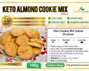 Keto Mandliküpsise küpsetussegu – Keto Almond Cookie Mix- Golden Stevia Suhkruvaba, Gluteenivaba, Low Carb