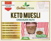 Keto low carb shokolaadi pähkli seemne müsli Golden Stevia Shocolate nuts seed muesli