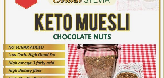 Keto low carb shokolaadi pähkli seemne müsli Golden Stevia Shocolate nuts seed muesli