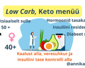 Low Carb Keto dieedi menüü kaalust alla annika urm diabeet suhkruvaba
