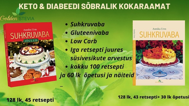 Eesti parim keto kokaraamat diabeetikutele, kaalulangetajatele ja 40+ naistele utor Annika Urm