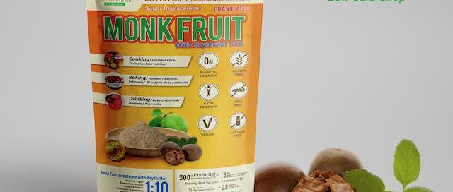 Monk Fruit Erütritooliga suhkruasendaja 1:10 Golden Stevia epood