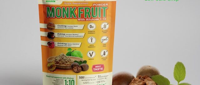 Monk Fruit Alluloosiga Parim suhkruasendaja 1:10 Golden stevia e-pood suhkruvaba keto low carb Annika Urm