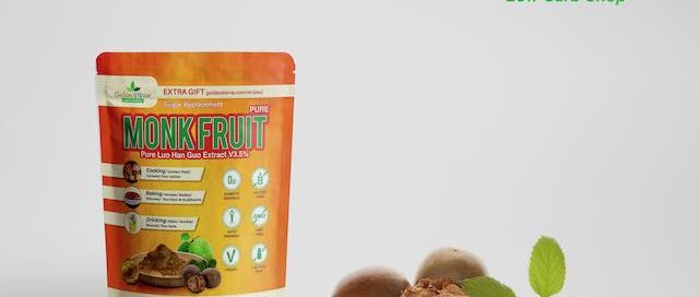 Monk fruit ekstrakt puhas Luo Han Guo suhkruasendaja 1:18 Golden Stevia low carb suhkruvaba keto pood