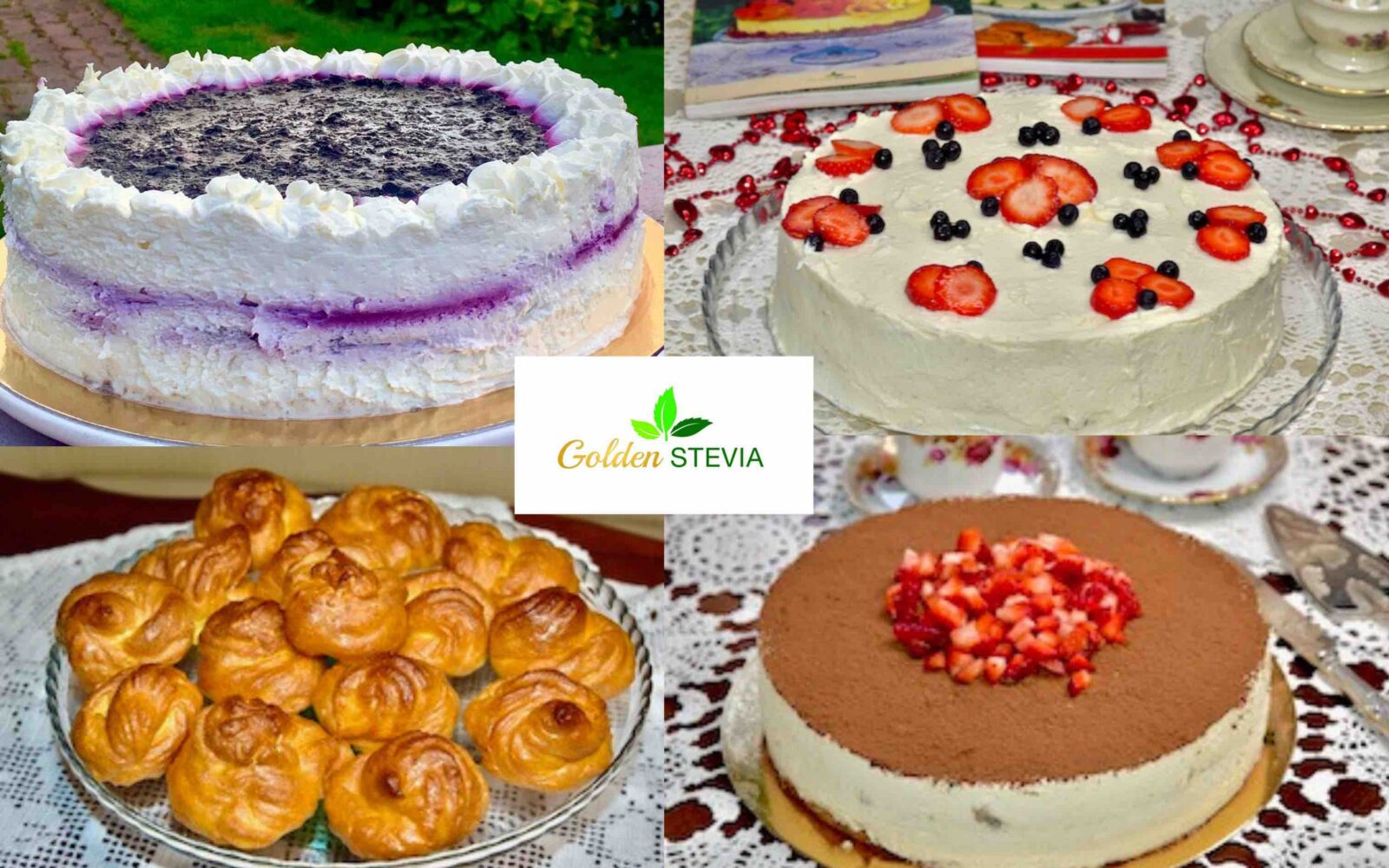 Golden Stevia Keto Pagar valmistab suhkruvabu torte ja küpsetisi Annika Urm'i retseptide järgi, kasutades madala süsivesikusisaldusega koostisosi. Toodete eripära tuleneb kasutatud toorainest ja retseptide ülesehitusest, mitte turunduslikest väidetest.