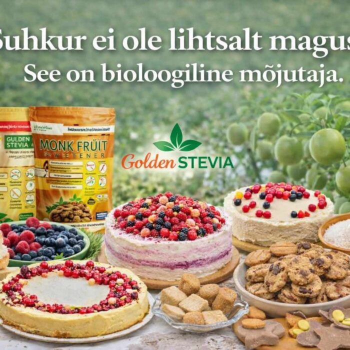 Suhkur ei ole lihtsalt magus See on bioloogiline mõjutaja annika urm golden stevia suhkruvaba monk fruit